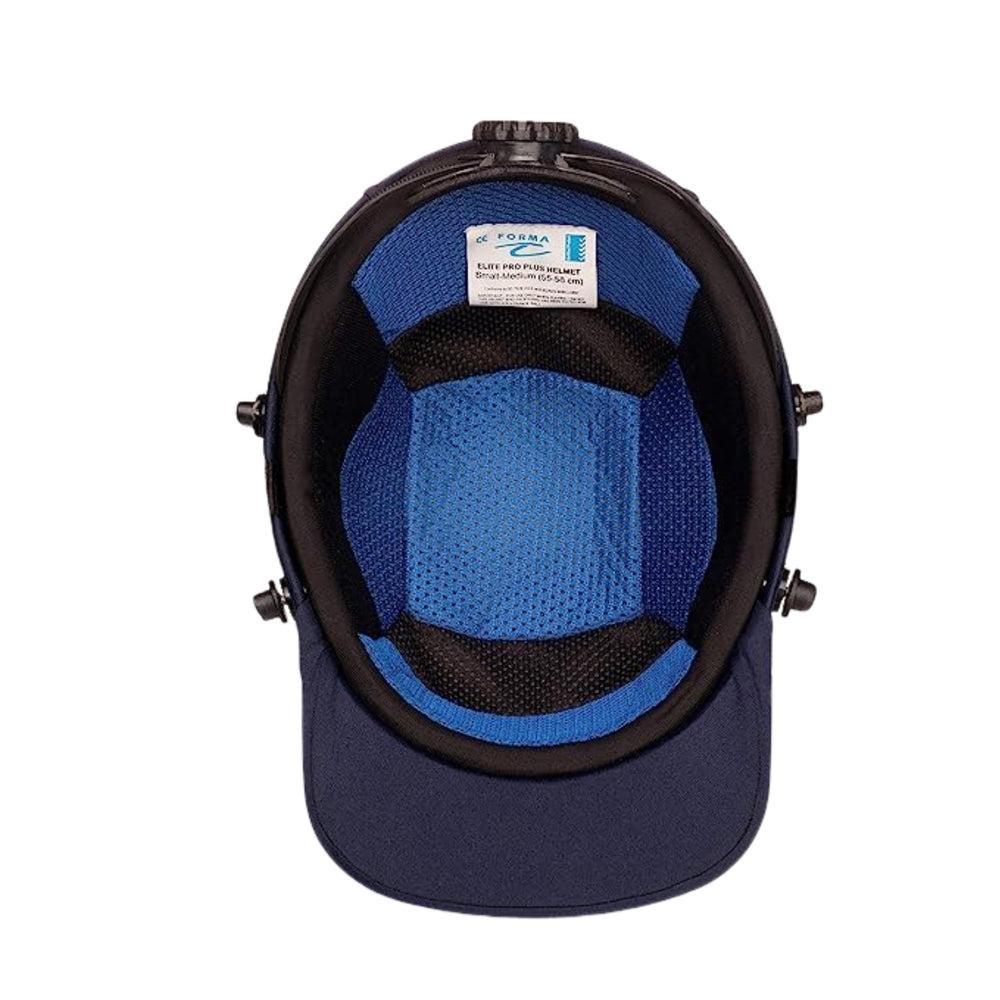 Forma Elite Pro Plus Stainless Steel Cricket Helmet – Blue (54–56 CM) | Lightweight, High-Impact Protection with Ventilation & Adjustable Fit - Best Price online Prokicksports.com