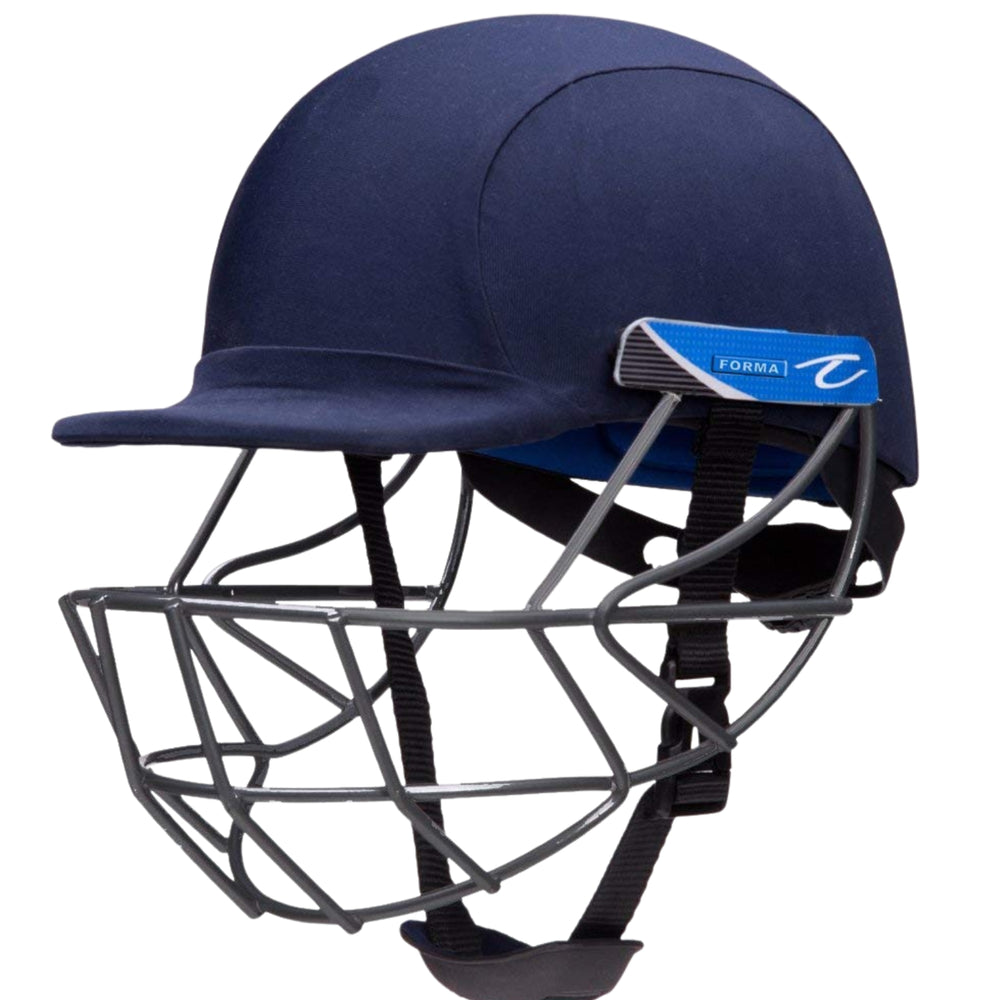 Forma Elite Pro Plus Titanium Cricket Helmet – Blue | Lightweight Titanium Grill, High-Impact ABS Shell, Adjustable Fit