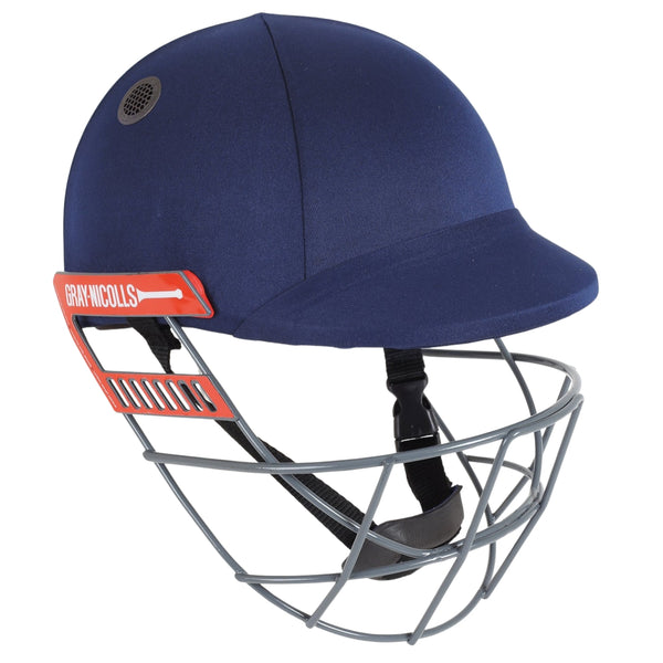 GRAY-NICOLLS Test Opener Stainless Steel Cricket Helmet – Navy | Premium Protective Headgear with Lightweight ABS Shell & Adjustable Fit