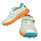 Vector X CKT-200 Metal Spike Cricket Shoe, White/Blue/Orange - Best Price online Prokicksports.com
