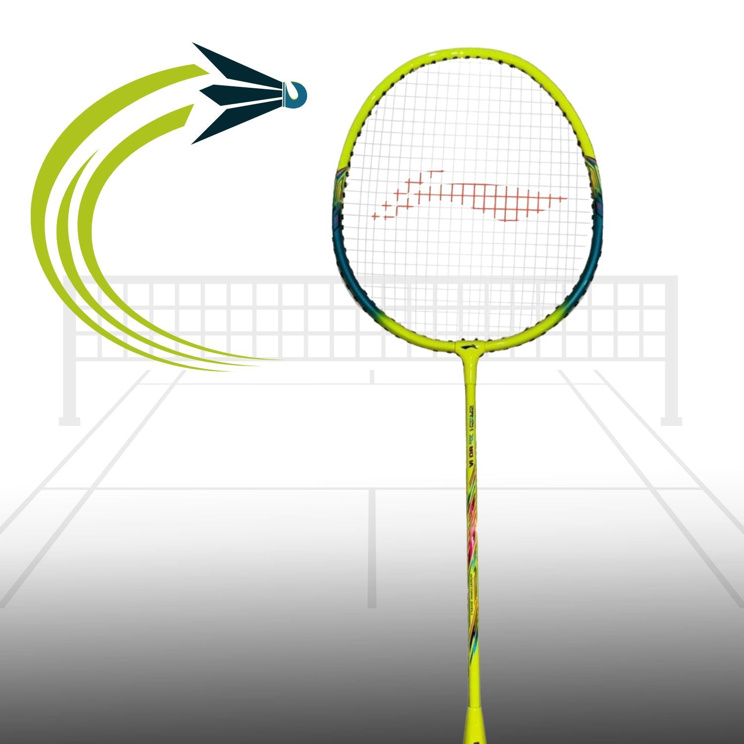 Li-Ning Smash XP 80 IV AYPU169-1 Strung Badminton Racquet with Full Cover (Pack of 2 Rackets), G5 Grip, Lightweight Lime/Green for Beginners - Best Price online Prokicksports.com