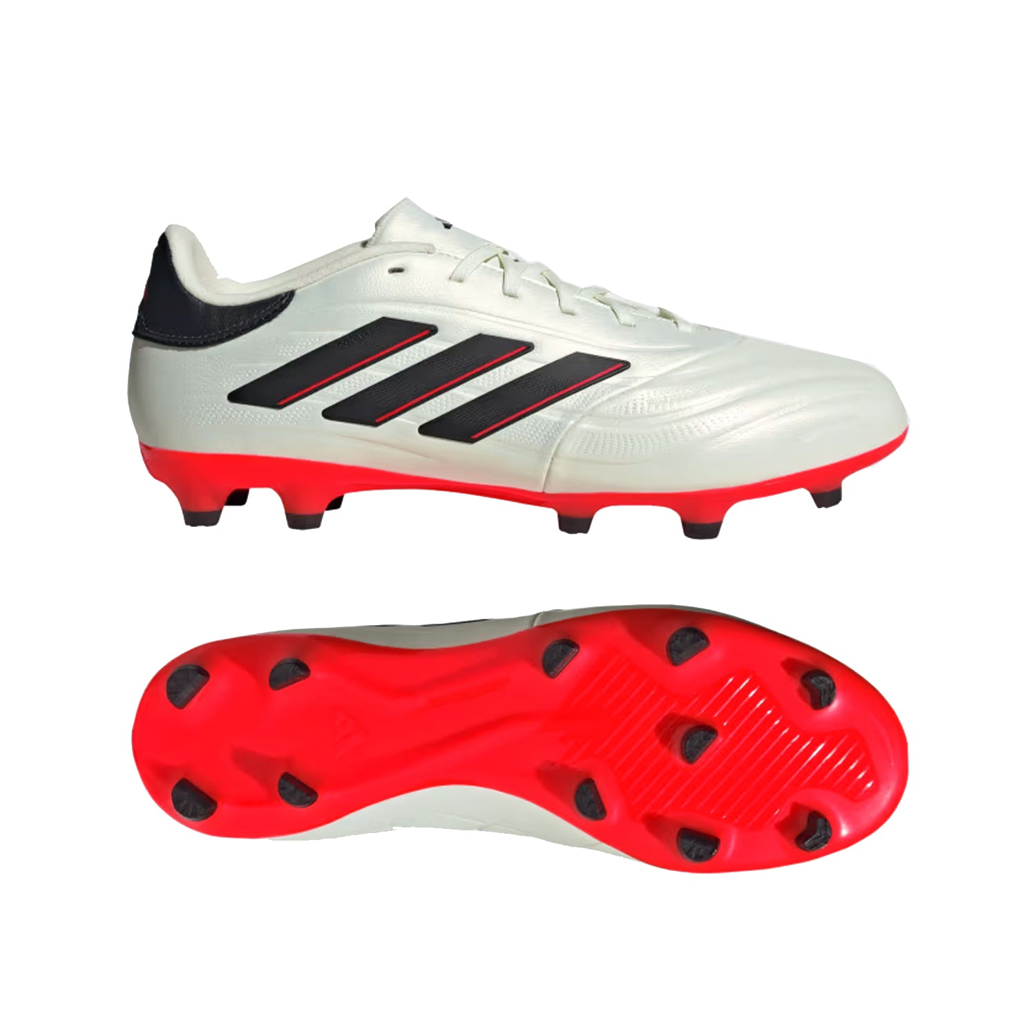 Adidas Copa Pure 2 League Football Shoes, Ivory/Core Black/Solar Red - Best Price online Prokicksports.com