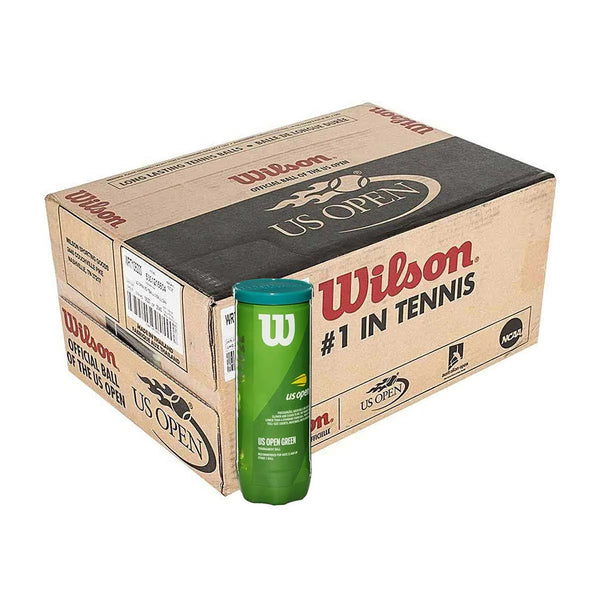 Wilson US Open Green Tournament Tennis Balls Carton (24 Cans)