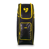 SG V12 Duffle Junior Cricket Kit Bag with Wheelie – Compact Trolley Bag for Kids with Shoulder Straps, Black/Yellow, Lightweight and Durable - Best Price online Prokicksports.com