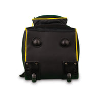 SG V12 Duffle Junior Cricket Kit Bag with Wheelie – Compact Trolley Bag for Kids with Shoulder Straps, Black/Yellow, Lightweight and Durable - Best Price online Prokicksports.com