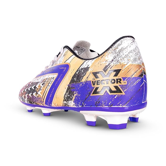 Vector X Crown 2.0 Football Shoes for Men, Youth, and Boys – Imported PU Upper, TPU Sole, Elegant Lightweight Design - Best Price online Prokicksports.com
