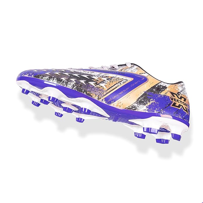 Vector X Crown 2.0 Football Shoes for Men, Youth, and Boys – Imported PU Upper, TPU Sole, Elegant Lightweight Design - Best Price online Prokicksports.com