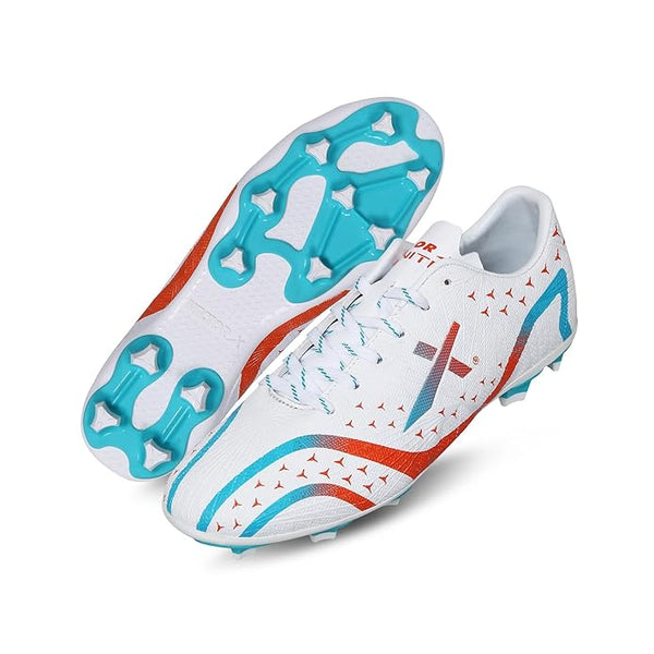 Vector X Ignite 2.0 Football Shoes for Men – Double-Colored TPU Sole, Padded Footbed, Premoulded