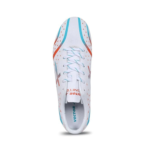 Vector X Ignite 2.0 Football Shoes for Men – Double-Colored TPU Sole, Padded Footbed, Premoulded