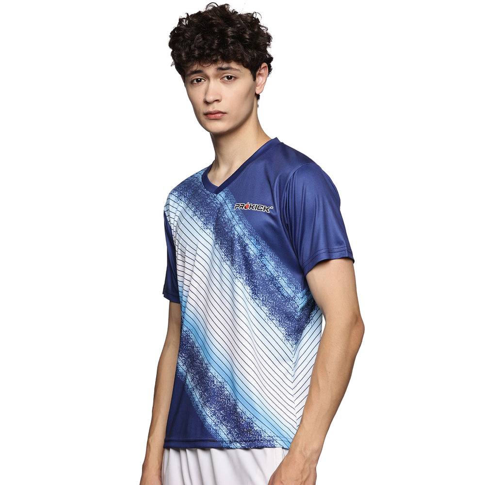 Prokick Men's V-Neck Half Sleeves Sports Wear T-Shirt - Best Price online Prokicksports.com