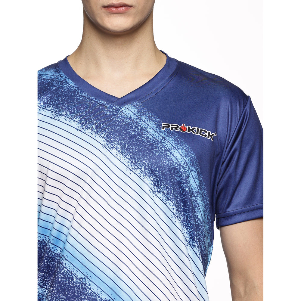 Prokick Men's V-Neck Half Sleeves Sports Wear T-Shirt - Best Price online Prokicksports.com