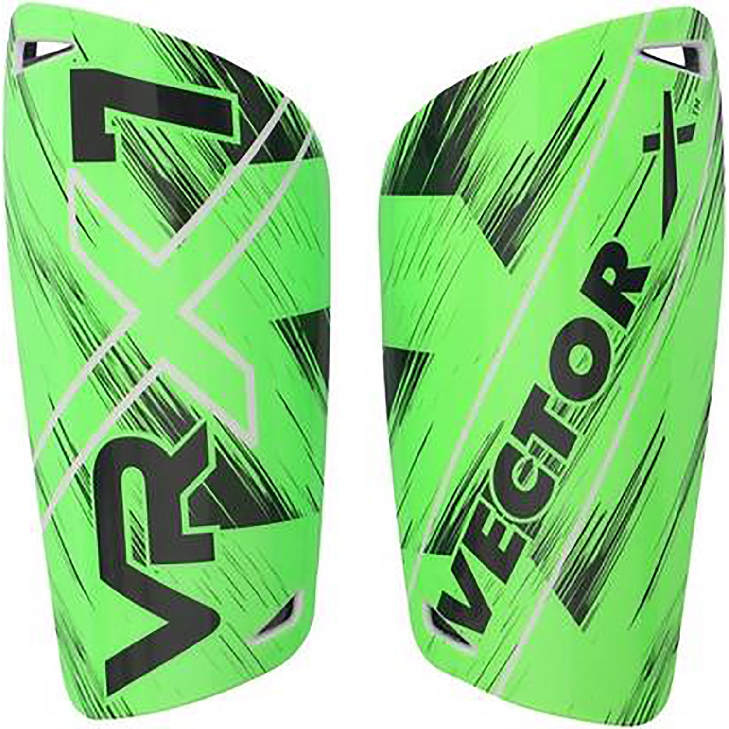 Vector X VRX7 Football Shinguard | Small/Medium | Lightweight Hard Shell, Foam Padding and Secure Fit for Men, Women, Youth Match Training Use - Best Price online Prokicksports.com
