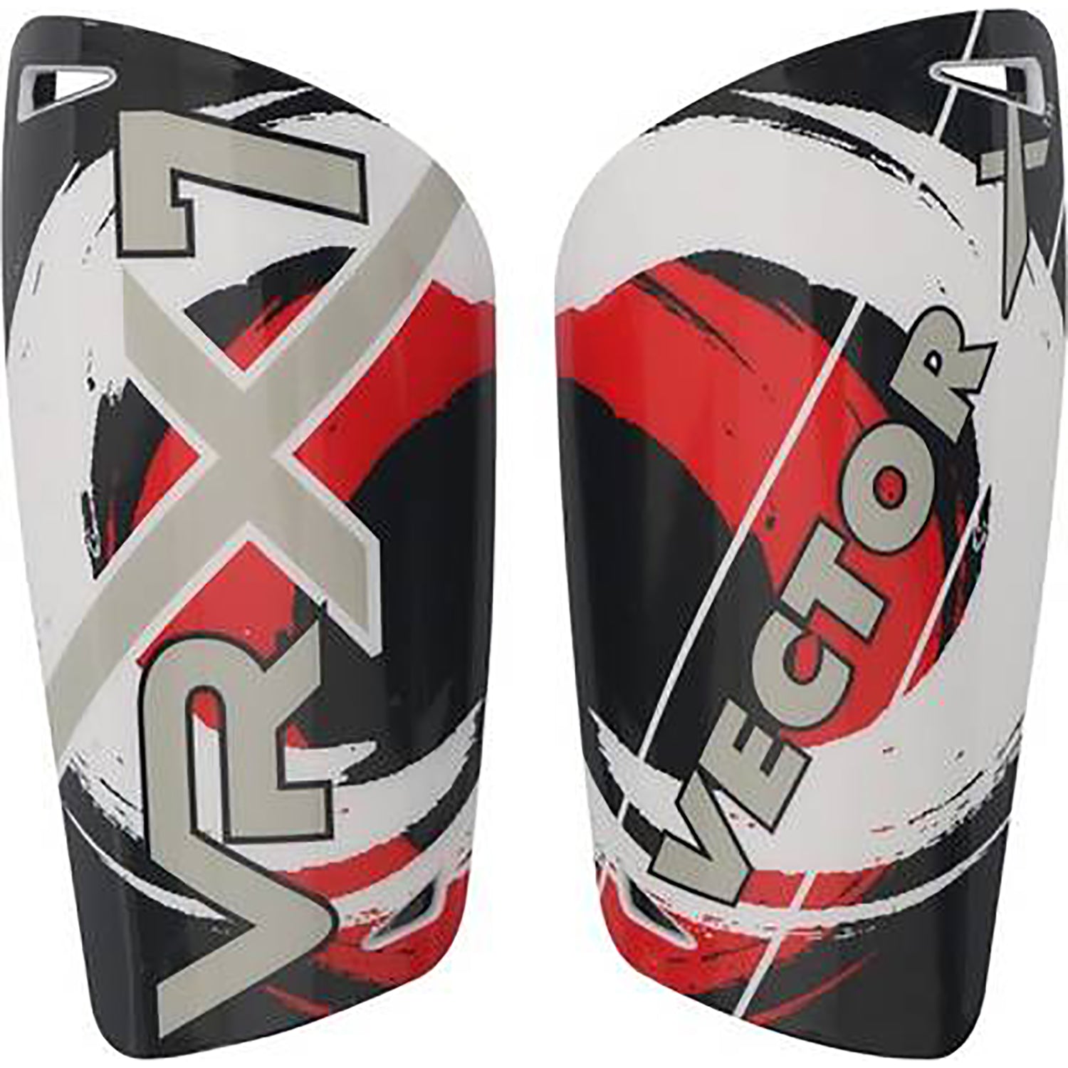 Vector X VRX7 Football Shinguard | Small/Medium | Lightweight Hard Shell, Foam Padding and Secure Fit for Men, Women, Youth Match Training Use - Best Price online Prokicksports.com