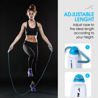 Vector X VX-720 Manual Counter Jump Rope | Adjustable Speed Skipping Rope with In-Built Counter | Blue | For Fitness, Cardio, Endurance & Weight Loss - Best Price online Prokicksports.com