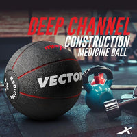 Vector X Rubber Medicine Ball – 5kg | Durable and Non-Slip Medicine Ball for Fitness, Strength Training, and Core Workouts - Best Price online Prokicksports.com