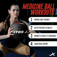 Vector X Rubber Medicine Ball – 5kg | Durable and Non-Slip Medicine Ball for Fitness, Strength Training, and Core Workouts - Best Price online Prokicksports.com