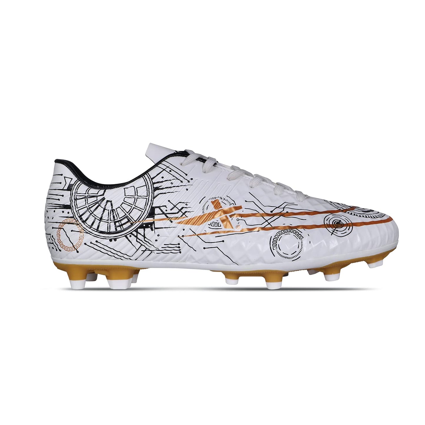 Vector X Hydra X Football Shoe, White/Black/Gold - Best Price online Prokicksports.com