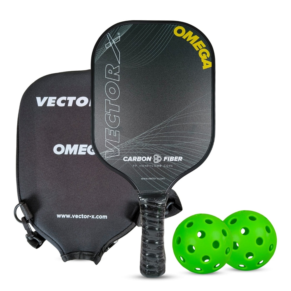 Vector X Pickle Ball Racket Omega High-Quality Paddle with Premium Grip - Best Price online Prokicksports.com
