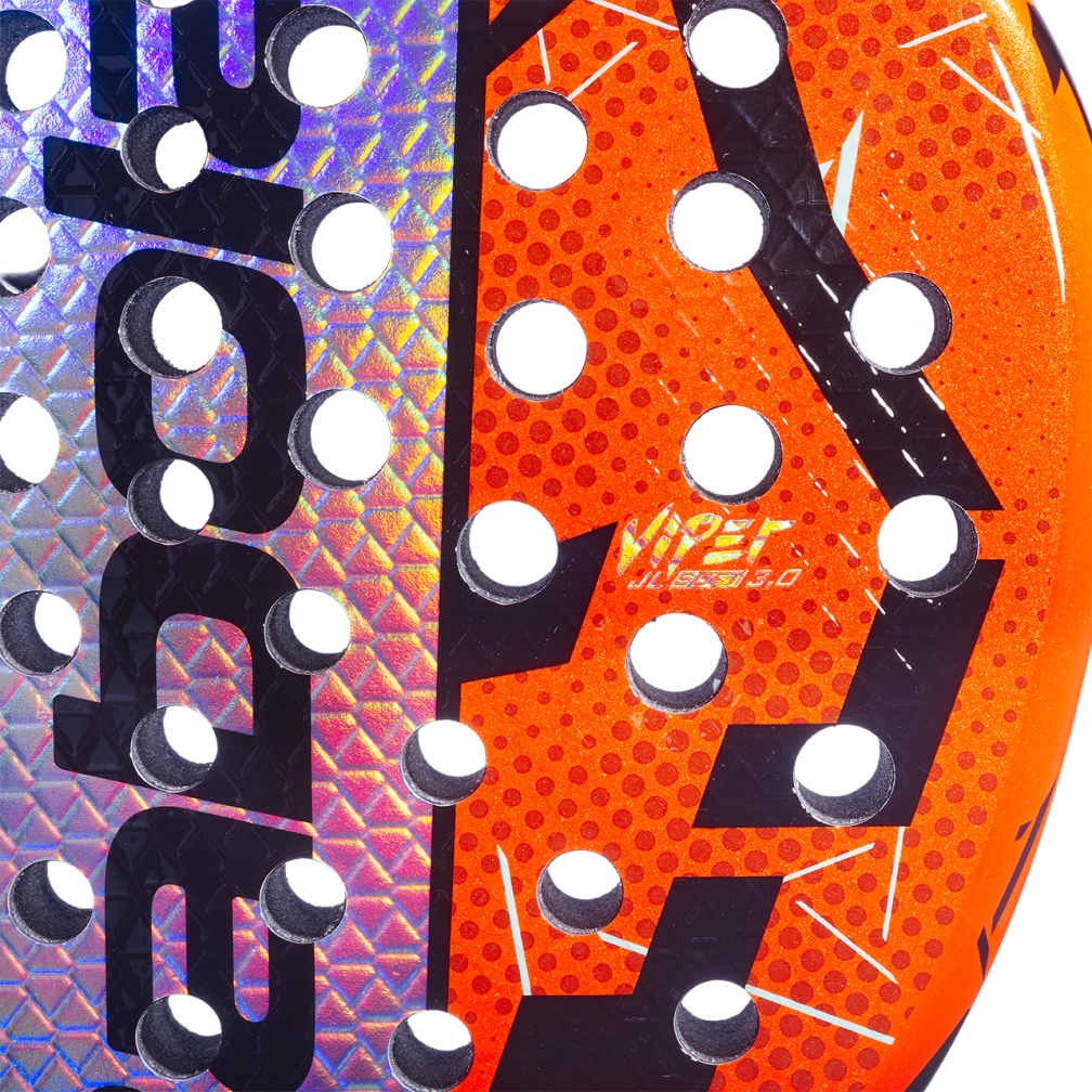 Babolat Viper Soft Juan Lebrón 3.0 Padel Racquet | Soft Carbon Diamond Paddle with Black EVA Core, 3D Spin & Dynamic Stability System