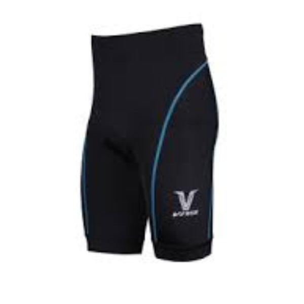 Viva CSP-002 Cycling Padded Shorts, Black/Blue | Performance Cycling Shorts with Gel Padding & Moisture-Wicking Fabric