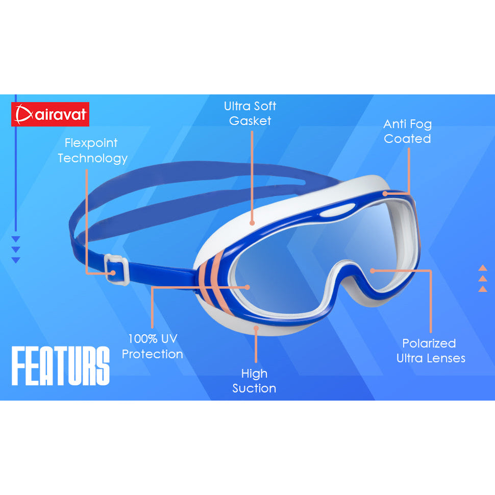 Airavat Water Wings 1011 Youth Plus Swimming Goggles – Anti-Fog, UV Protection, Leak-Proof Swim Glasses for Teens & Young Adults - Best Price online Prokicksports.com