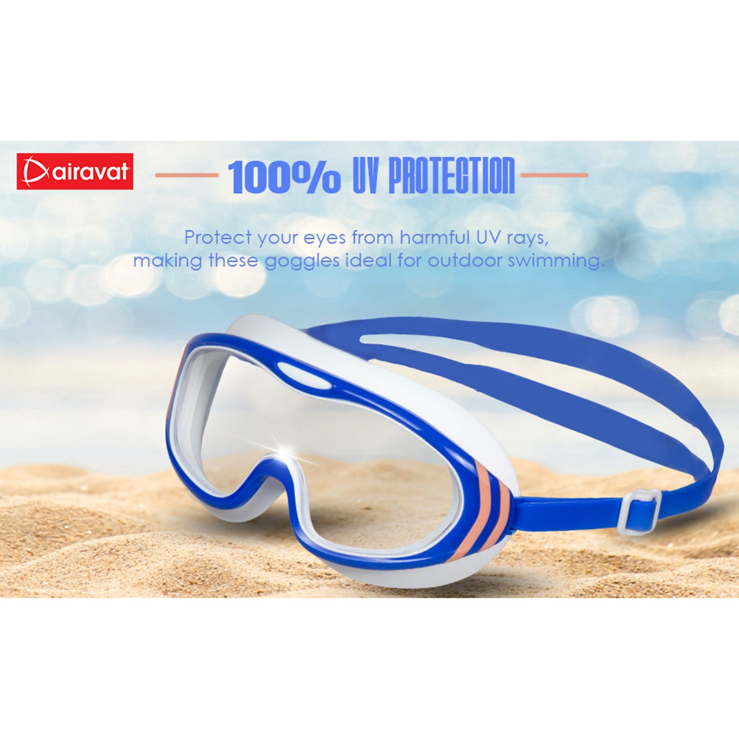 Airavat Water Wings 1011 Youth Plus Swimming Goggles – Anti-Fog, UV Protection, Leak-Proof Swim Glasses for Teens & Young Adults - Best Price online Prokicksports.com