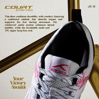 Hundred Court Star Pro Non-Marking Shoes | Multi-Sport Indoor Court Shoes | Lightweight Gum Rubber Sole | For Badminton, Squash, Table Tennis & Volleyball (Men/Women) - Best Price online Prokicksports.com