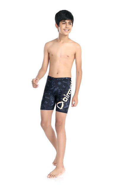 Airavat Neptune 1507 Kid’s Swimming Jammer | Quick-Dry, Stretchable & Comfortable Swim Shorts | Durable Chlorine-Resistant Boys & Girls Swimwear | Ideal for Training & Pool - Best Price online Prokicksports.com