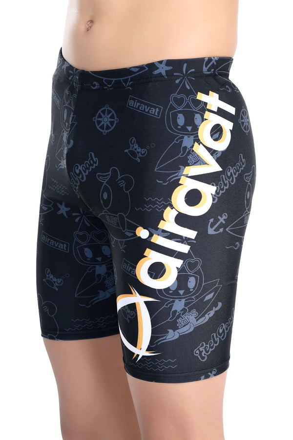 Airavat Neptune 1507 Kid’s Swimming Jammer | Quick-Dry, Stretchable & Comfortable Swim Shorts | Durable Chlorine-Resistant Boys & Girls Swimwear | Ideal for Training & Pool