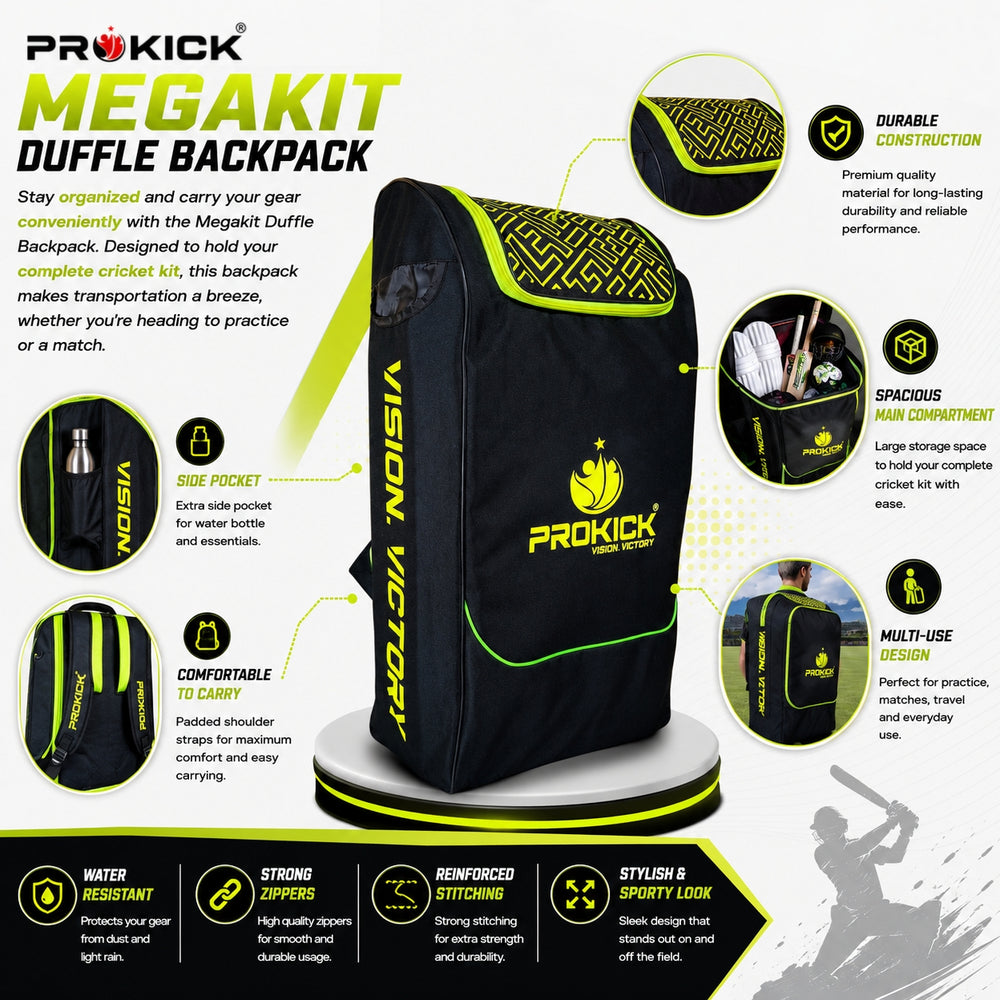 Prokick Megakit Kashmir Willow Full Cricket Kit with Helmet - Best Price online Prokicksports.com
