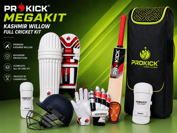 Prokick Megakit Kashmir Willow Full Cricket Kit with Helmet