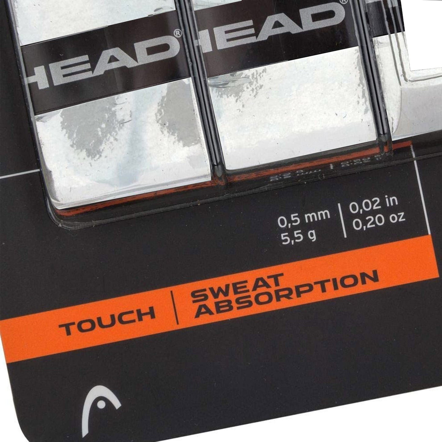 HEAD Synthetic Super Comp Tennis Overgrip (White, 3-Pack) | Tacky High-Absorption Elastomer Overgrips