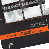 HEAD Synthetic Super Comp Tennis Overgrip (White, 3-Pack) | Tacky High-Absorption Elastomer Overgrips - Best Price online Prokicksports.com