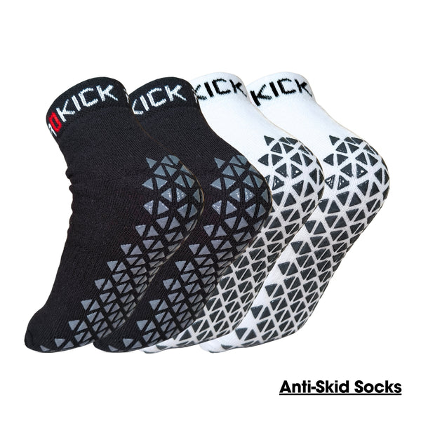 Prokick Anti Skid Socks for Men & Women, 2 Pairs
