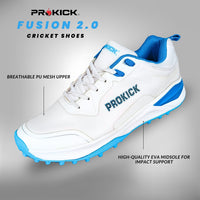 Prokick Fusion 2.0 Cricket Shoes | Lightweight Rubber Shoes | Men's Cricket Footwear | Durable Sports Shoes for Turf & Ground | Anti-Slip Grip | Breathable Comfort - Best Price online Prokicksports.com