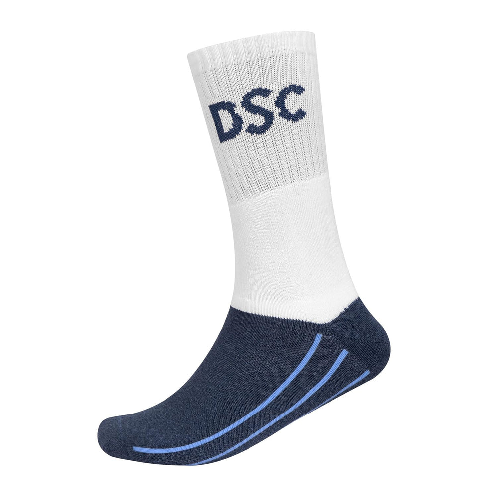 DSC Men's Cotton Cricket Socks (1 Pair) | Premium Breathable Cushioning & Moisture-Wicking Comfort