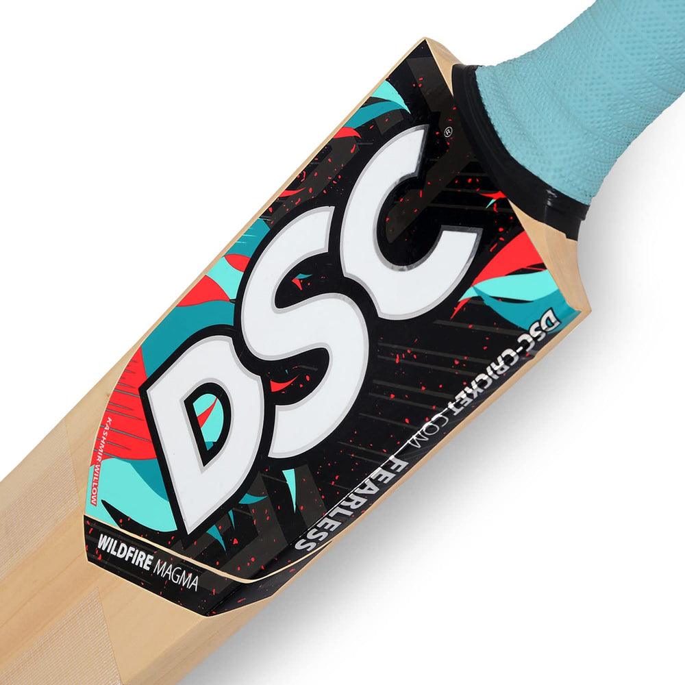 DSC Wildfire Magma Kashmir Willow Tennis Cricket Bat – SH, Full Size Lightweight Bat for Hard Tennis Ball, Power Shots & Street Cricket - Best Price online Prokicksports.com