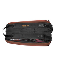 Wilson Super Tour Pro Staff V14 15PK Racquet Bag, Black/Brown - Best Price online Prokicksports.com