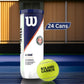 Wilson Roland Garros All Court Tennis Balls Carton (24 Cans) - Best Price online Prokicksports.com