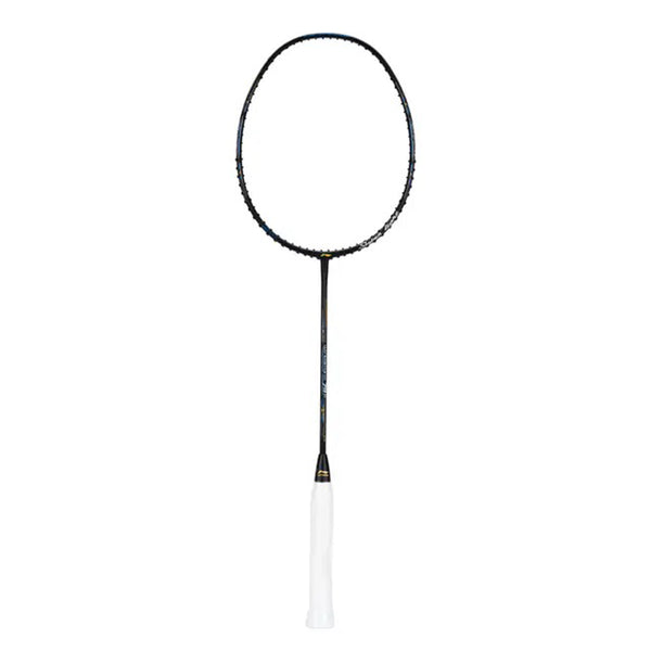 Li-Ning Windstorm 79 H Badminton Racket | Ultra-Lightweight 79g Unstrung Racquet | G6 Grip for Fast Swing & Superior Control | Black | High-Tension Carbon Fiber Frame