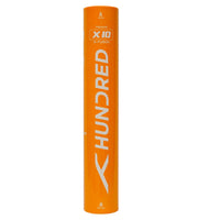 HUNDRED X10 X-Fusion Hybrid Badminton Shuttlecock, Speed 77 (1 Tube) - Best Price online Prokicksports.com
