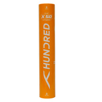 HUNDRED X50 X-Fusion Hybrid Badminton Shuttlecock, Speed 77 (1 Tube) - Best Price online Prokicksports.com