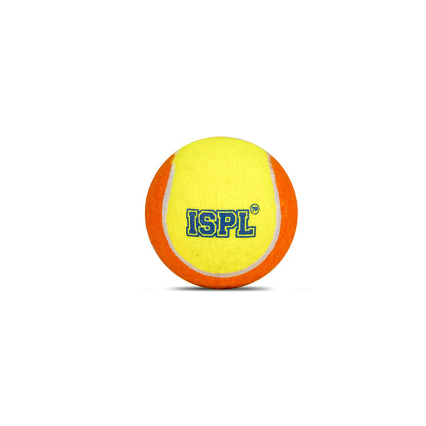 SG X ISPL Cricket Tennis Balls Yellow/Orange – Durable Bounce Balls for Tennis Ball Cricket, Practice and Tournaments for Adult Players