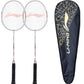 Li-Ning Smash XP 90 IV Strung Badminton Racquet with Full Cover (Pack of 2) G5 White/Orange | Lightweight Beginner Racquets - Best Price online Prokicksports.com
