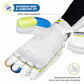 DSC Condor Glider Leather Cricket Batting Gloves for Men, Right Hand – Premium Protection-White/Blue/Yellow - Best Price online Prokicksports.com