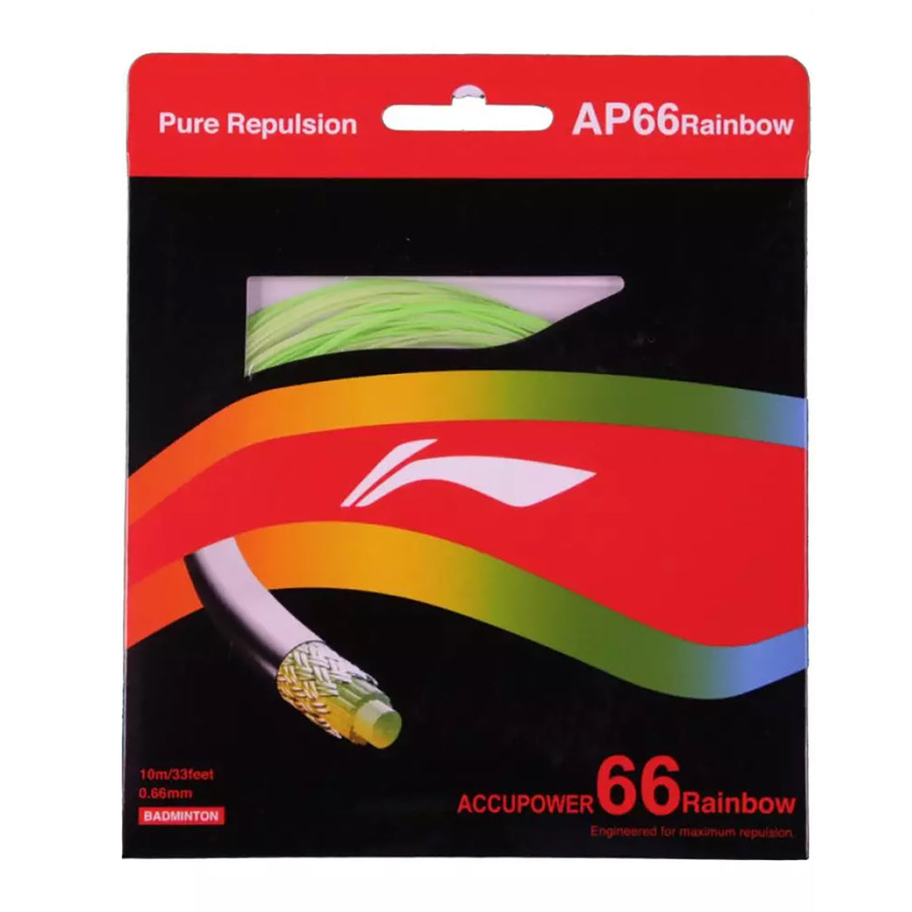 Li-Ning AP66 Rainbow Badminton Strings, 0.66mm - Best Price online Prokicksports.com