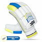 DSC Condor Glider Leather Cricket Batting Gloves for Men, Right Hand – Premium Protection-White/Blue/Yellow - Best Price online Prokicksports.com