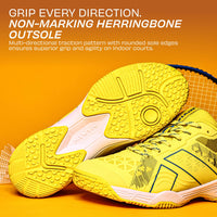 NIVIA Hy Court 3.0 Badminton Shoes – Mesh/TPU Upper, Duofoam Cushion, Non-marking Herringbone Sole | Lightweight Comfort, Secure Fit, For Indoor Court Sports