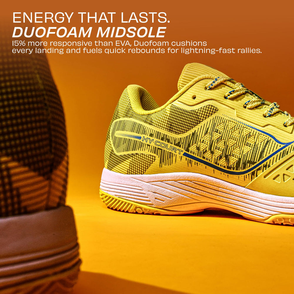 NIVIA Hy Court 3.0 Badminton Shoes – Mesh/TPU Upper, Duofoam Cushion, Non-marking Herringbone Sole | Lightweight Comfort, Secure Fit, For Indoor Court Sports