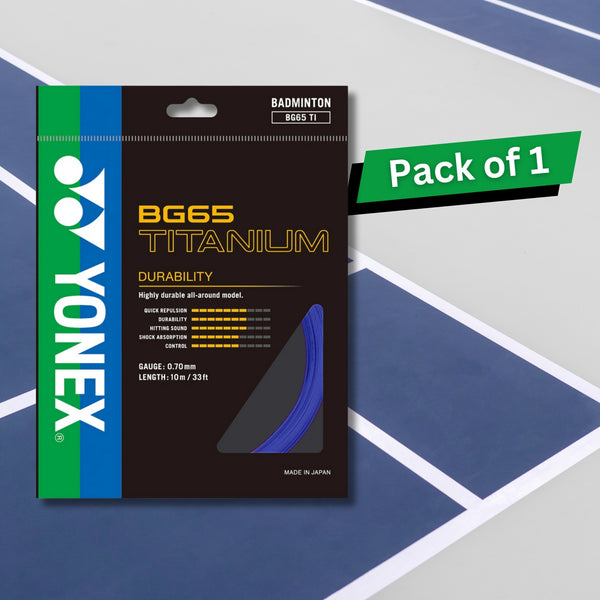 Yonex BG 65 Titanium Badminton String - Titanium